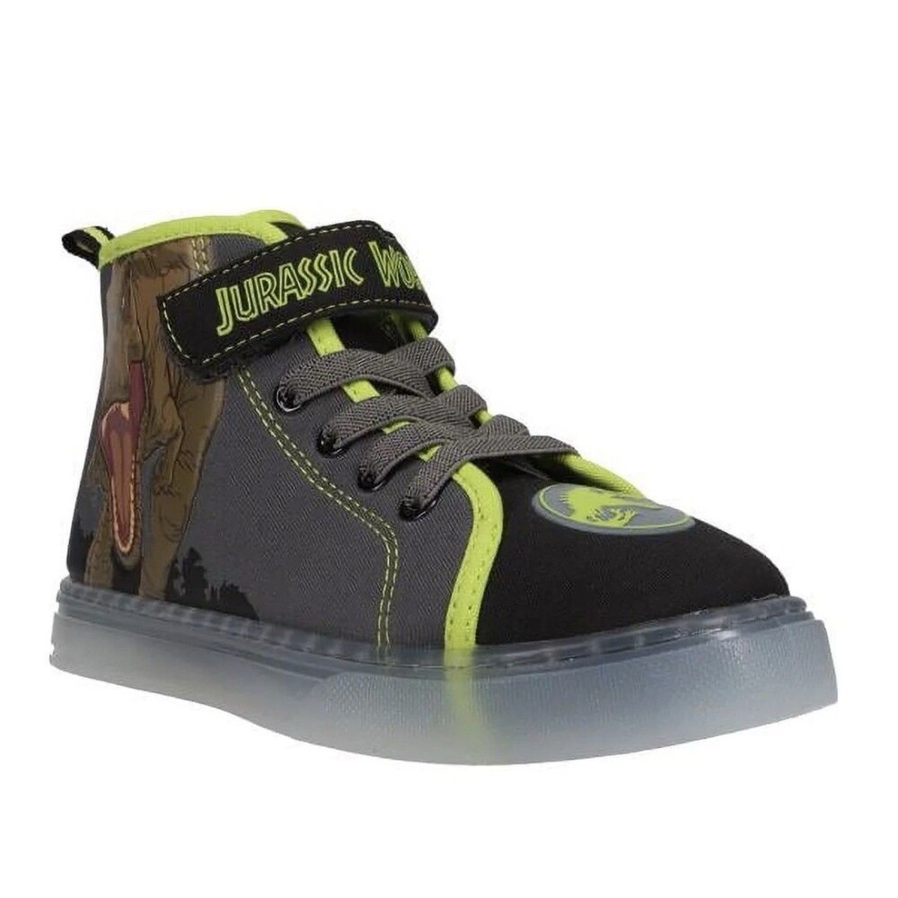 Jurassic World Toddler Boys Light-up Casual High-Top Sneakers Size 10